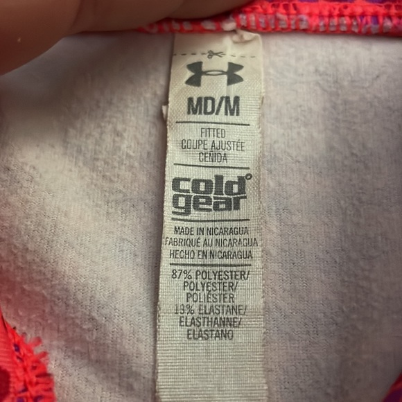 Under Armour Cold Gear 1/2-Zip Fitted Pullover- M - Picture 3 of 3